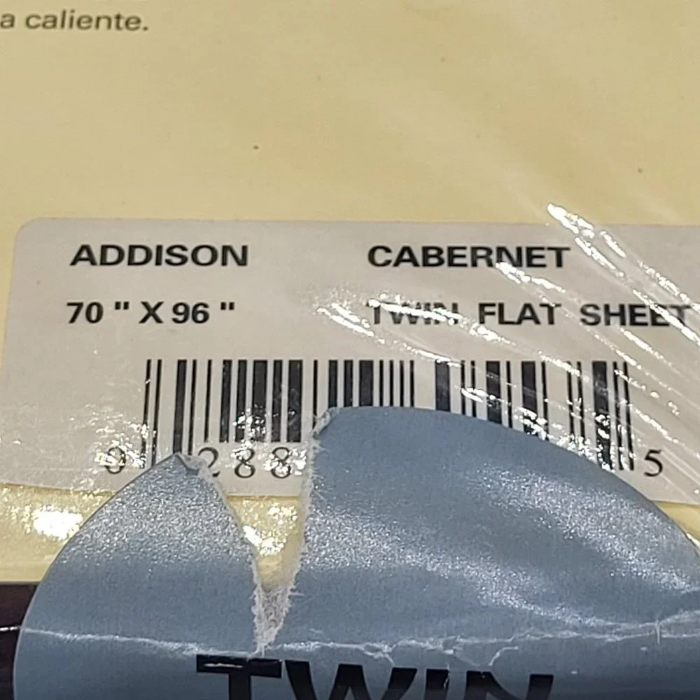 Lauren Ralph Lauren Addison Twin Flat Sheet in Cabernet